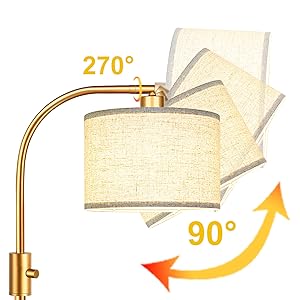 floor lamp with adjustable shade