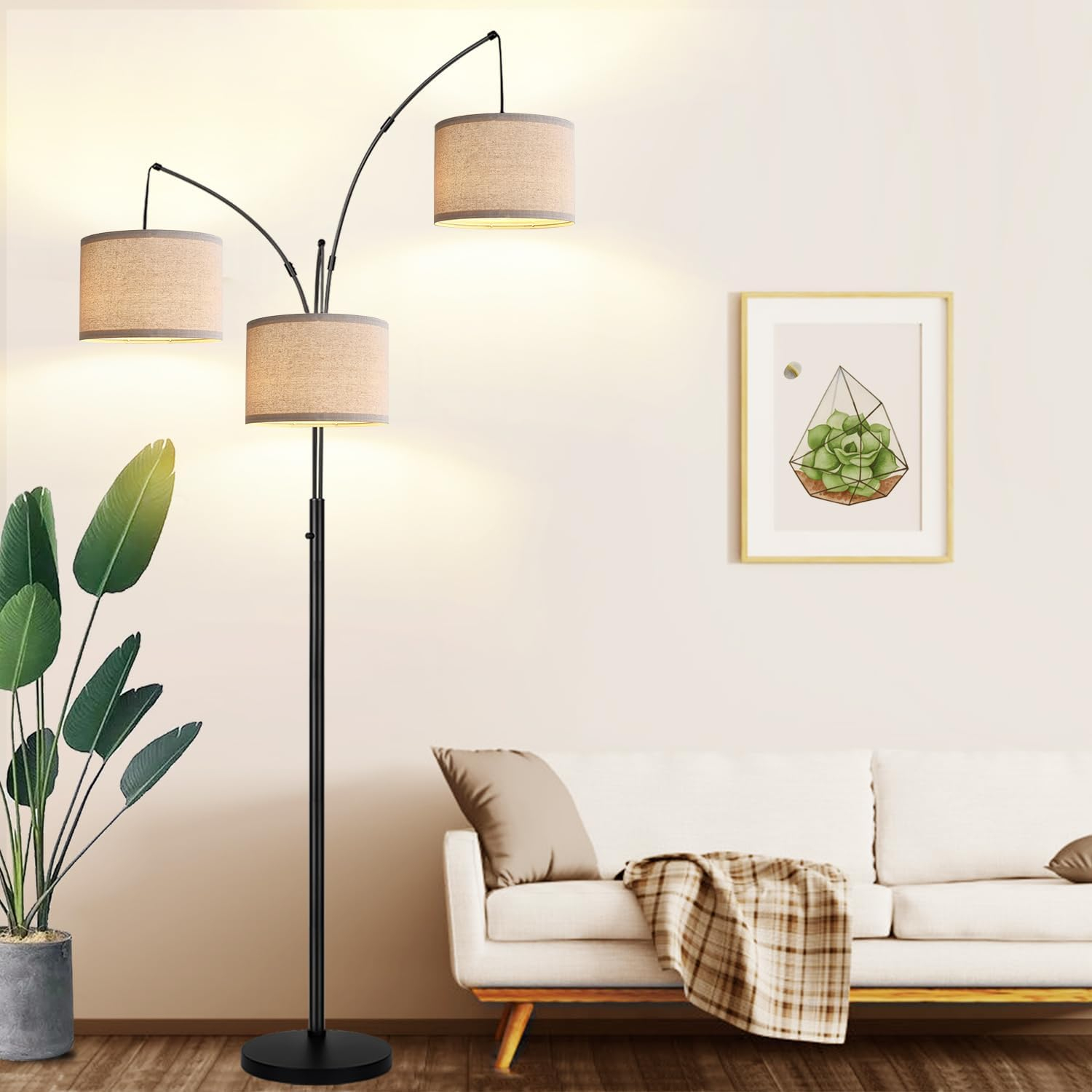 Dimmable Floor Lamp with 3-Lights by Nintiue – Elegant and Stylish for Any Room – 3 LED Bulbs Included Pakagi 4 Dimmable Floor Lamp with 3-Lights by Nintiue – Elegant and Stylish for Any Room – 3 LED Bulbs Included Pakagi 4
