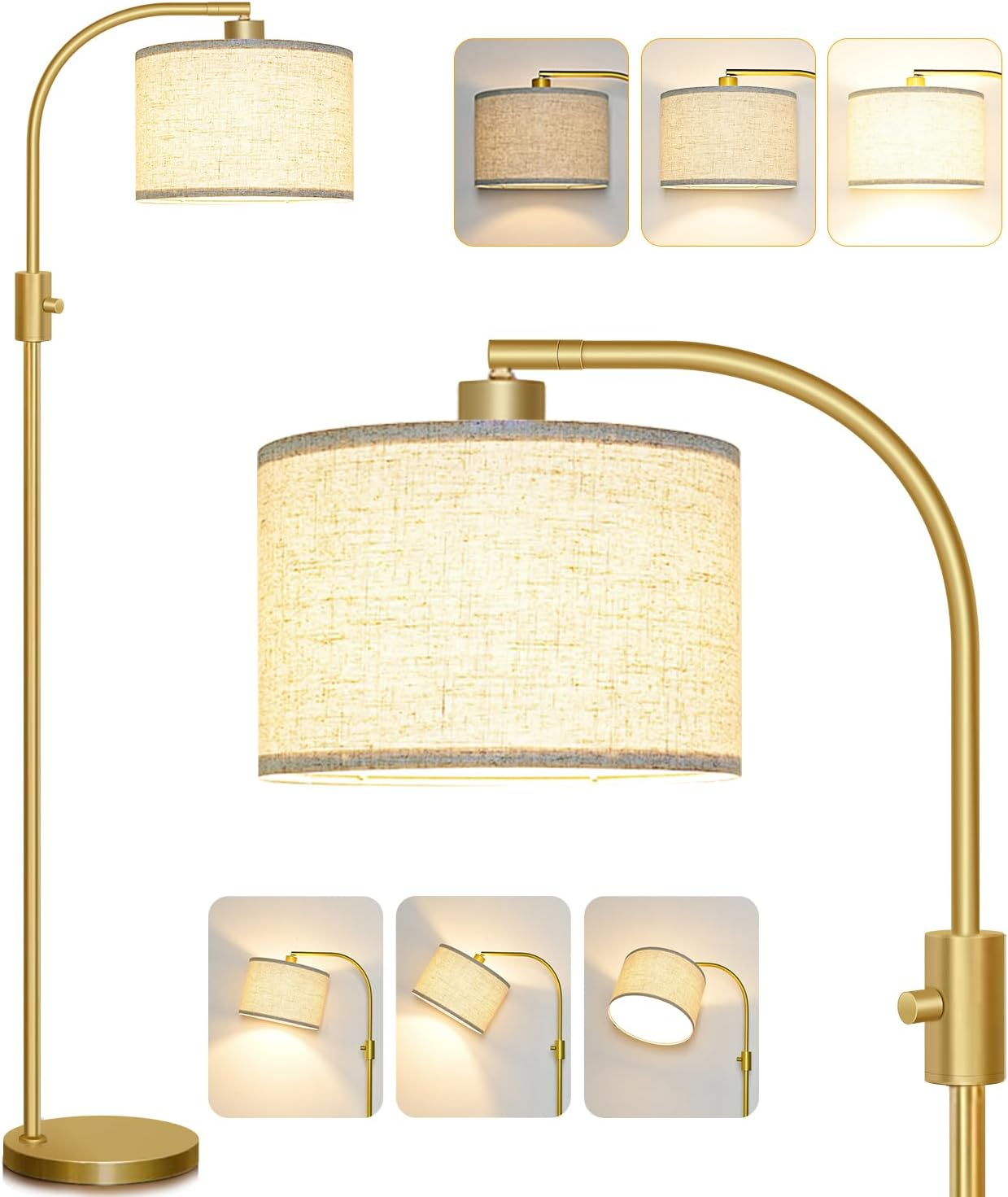 Modern Dimmable Floor Lamp with 1200 Lumens LED Bulb – Stylish Arc Design for Living Room, Bedroom, Office – Includes Edison Bulb Pakagi 3 Modern Dimmable Floor Lamp with 1200 Lumens LED Bulb – Stylish Arc Design for Living Room, Bedroom, Office – Includes Edison Bulb Pakagi 3