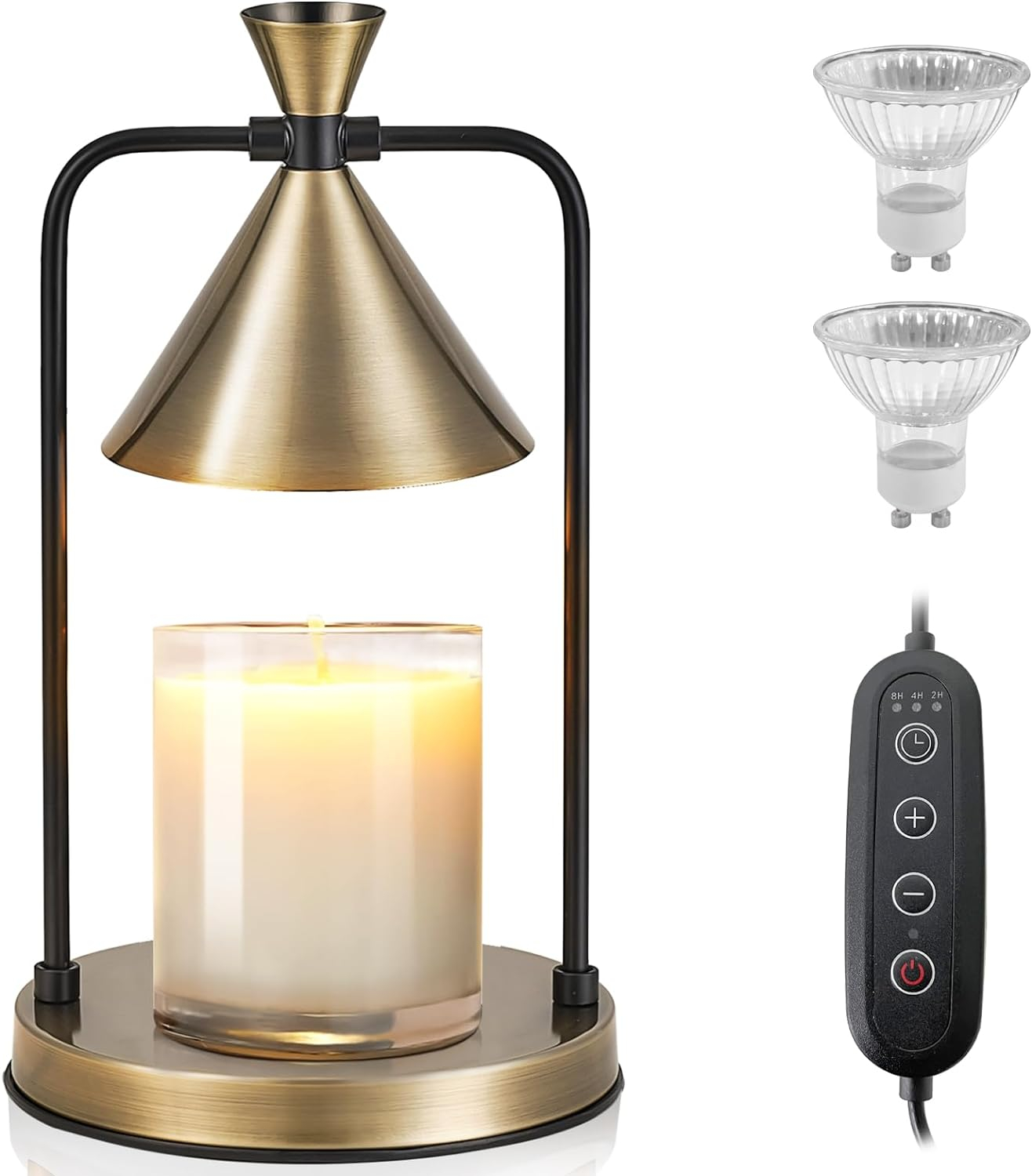 Candle Warmer Lamp with Timer Room Decor Electric Candle Light for Jar Candles Gifts for Women,Home Decor,Housewarming Dimmable Wax Warmer Lamp with 2 Bulbs(White) Pakagi 4 Candle Warmer Lamp with Timer Room Decor Electric Candle Light for Jar Candles Gifts for Women,Home Decor,Housewarming Dimmable Wax Warmer Lamp with 2 Bulbs(White) Pakagi 4