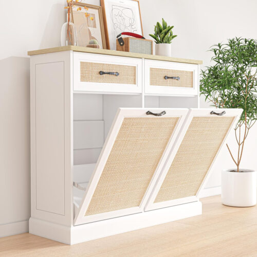 GAOMON Trash Cabinet | Decorative & Functional Kitchen Organizer for Clean Living Spaces Pakagi 26