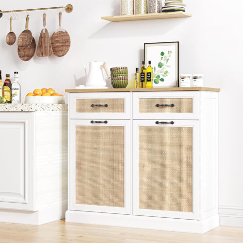 GAOMON Trash Cabinet | Decorative & Functional Kitchen Organizer for Clean Living Spaces Pakagi 29