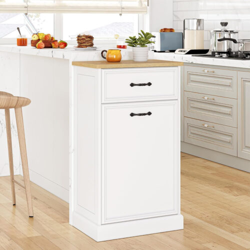 GAOMON Trash Cabinet | Decorative & Functional Kitchen Organizer for Clean Living Spaces Pakagi 35