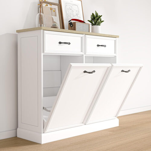 GAOMON Trash Cabinet | Decorative & Functional Kitchen Organizer for Clean Living Spaces Pakagi 36