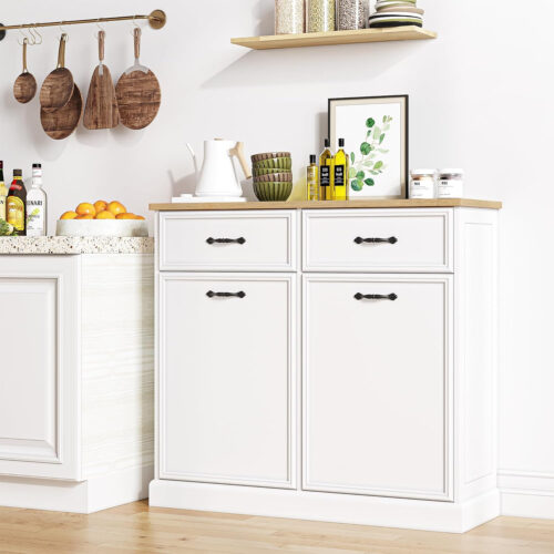 GAOMON Trash Cabinet | Decorative & Functional Kitchen Organizer for Clean Living Spaces Pakagi 38