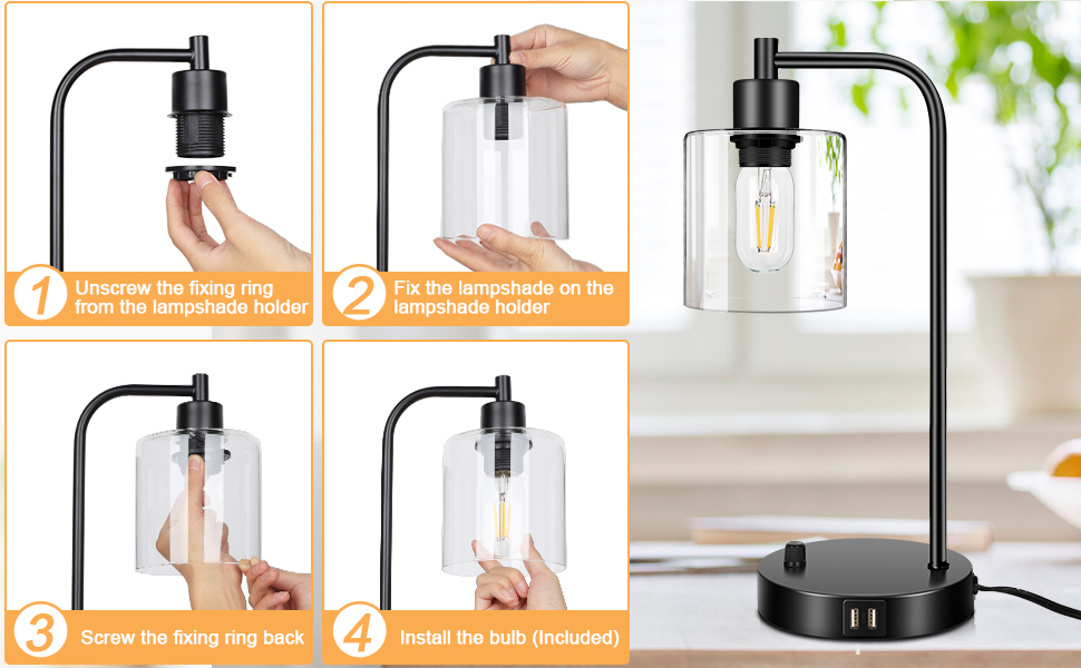 Table Lamp Easy to Assemble